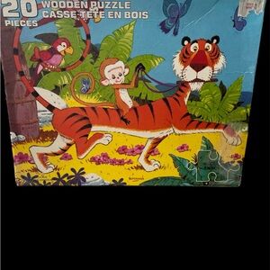 Wooden Jungle Animal Puzzle for Kids